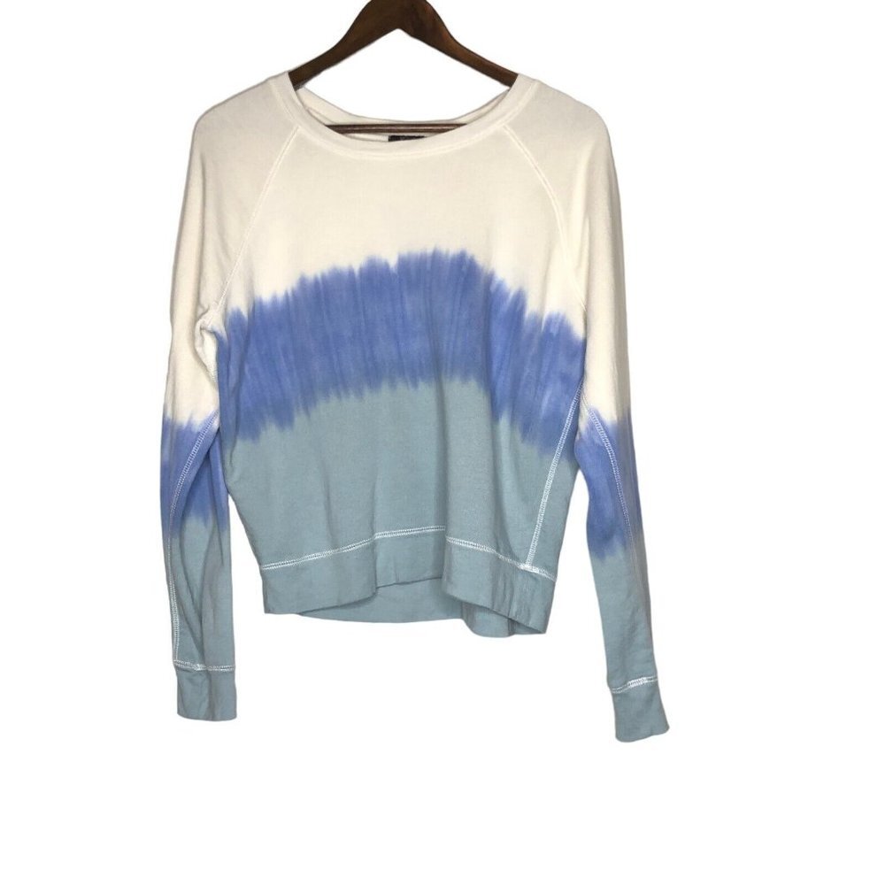 Rails Theo Ocean Tie Dye Pullover Sweatshirt‎ Size Small White Blue and Green